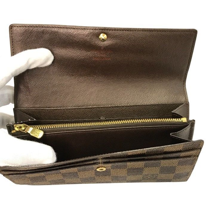 LOUIS VUITTON ルイヴィトン ダミエ エベヌ ポルトフォイユサラ 長財布