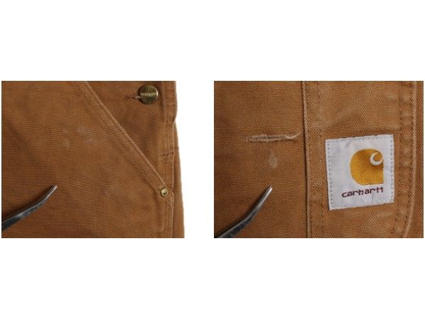 US企画 カーハート ダブルニー ブラウン ダック オーバーオール メンズ