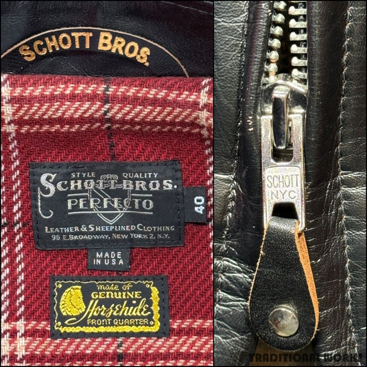 Schott ショット SPECIAL HORSEHIDE 641XX 641XJH ホースハイド レザー Schott ショット SPECIAL HORSEHIDE 641XX 641XJH ホースハイド レザー