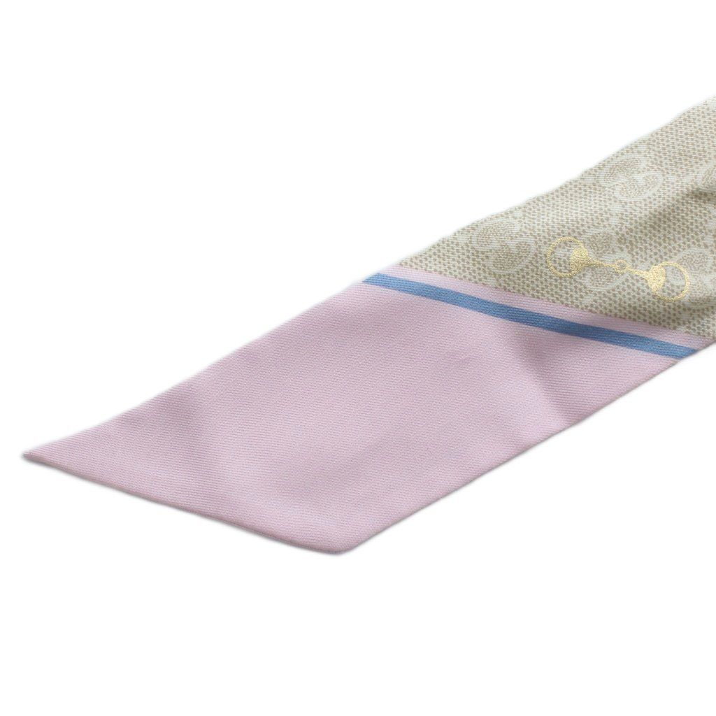 グッチ GUCCI スカーフ ネックボウ 絹 シルク GG柄 ホースビット 総柄