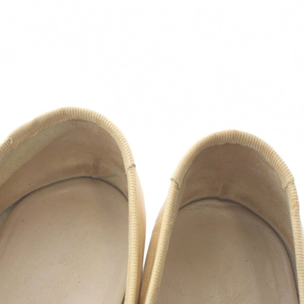 シャネル CHANEL フラットパンプス バレエシューズ レザー ココマーク