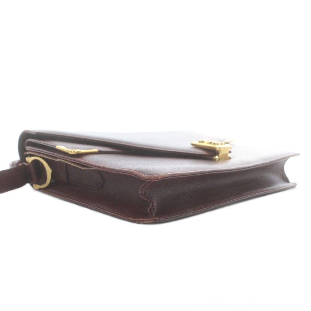 カルティエ Cartier マストライン ショルダーバッグ レザー ロゴ