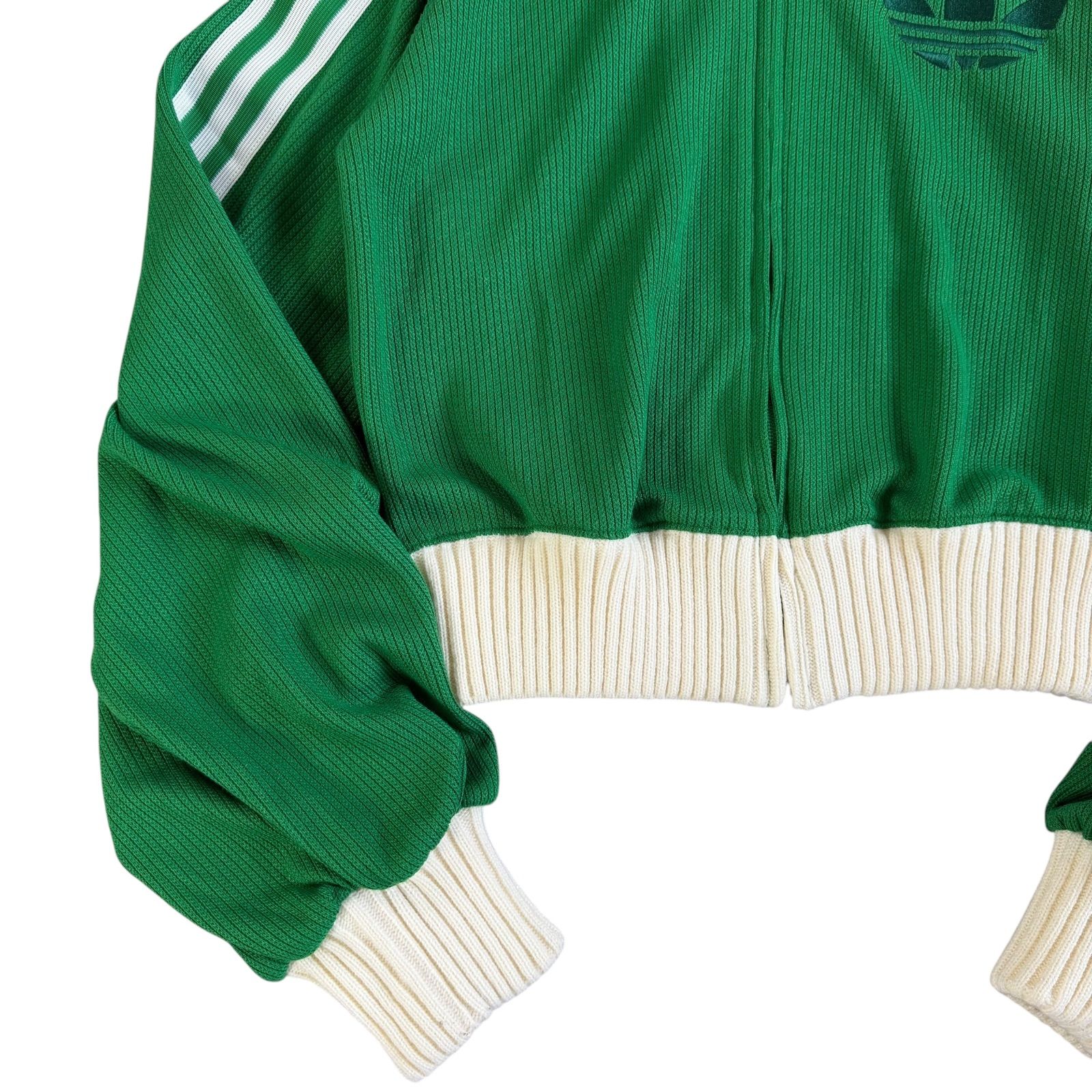 adidas アディダス 常田大希着 ニットブルゾン M グリーン ジャケット adidas Originals / アディダスオリジナルス 常田大希着用 ADICOLOR