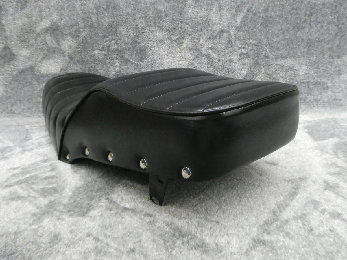 GN125鋲打ち 黒皮 タックロールシート ベルト/レザー ブラックBLACK黒 