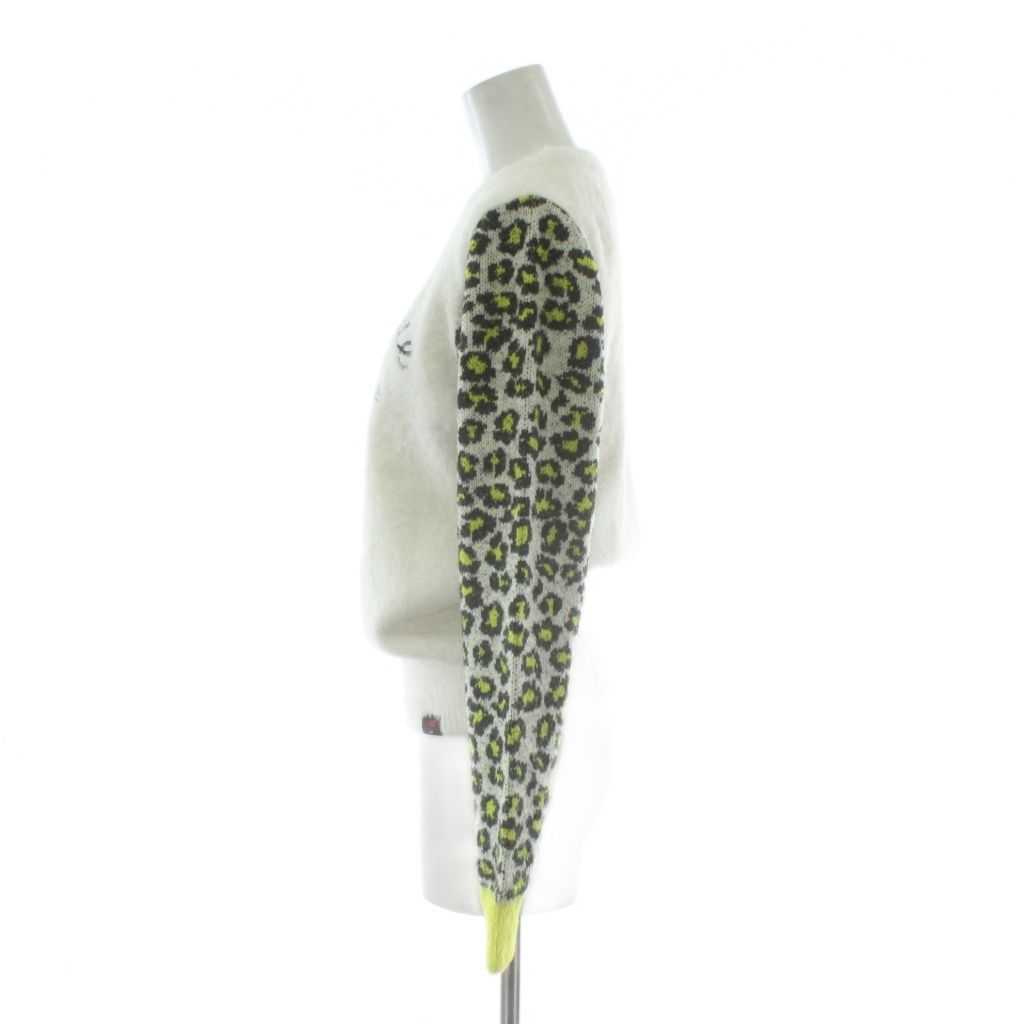 ニューバランス NEW BALANCE セーター 1 白 ホワイト 長袖 レオパード