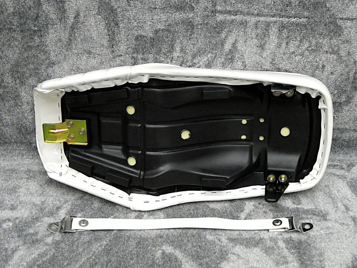GN125 白皮 タックロールシート ベルト付 / ホワイトWHITE白GN125H
