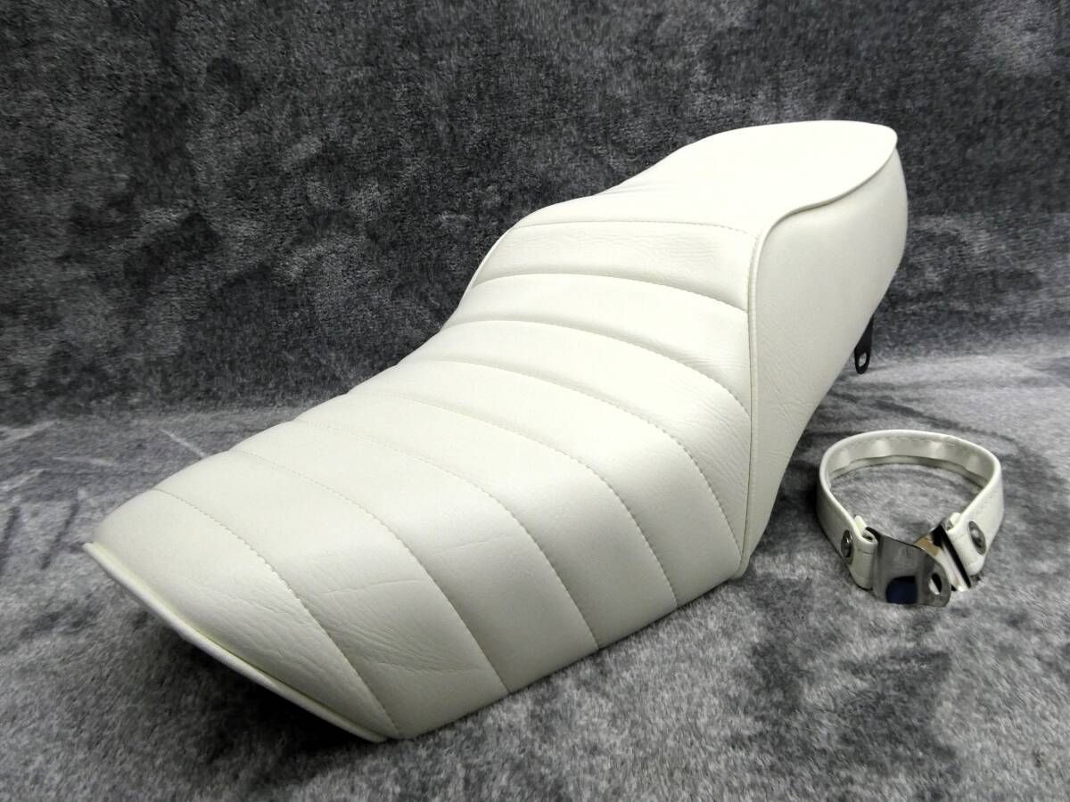 GN125 白皮 タックロールシート ベルト付 / ホワイトWHITE白GN125H
