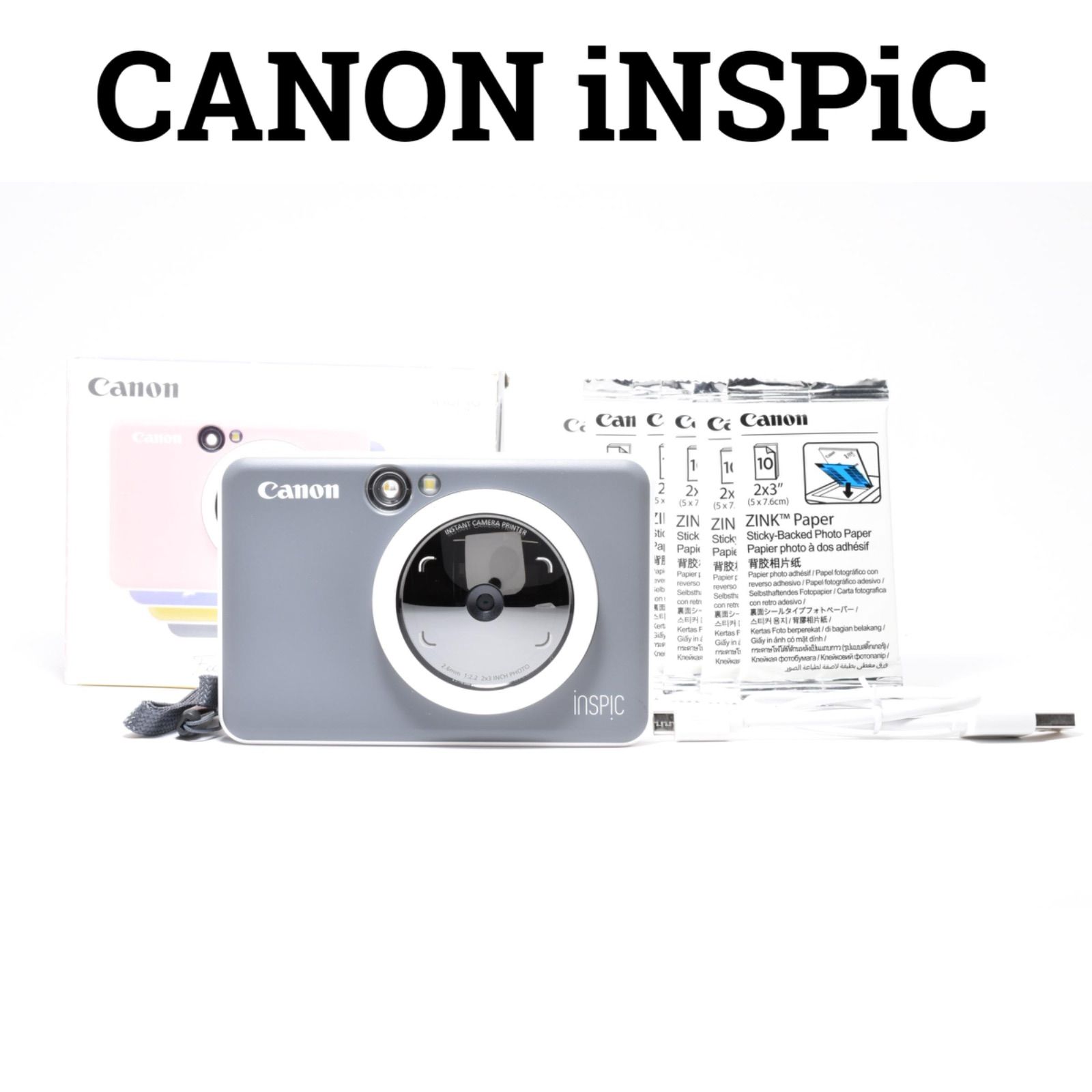 キャノン　カメラミニフォトプリンター　iNSPiC　CV-223-MCH 極美品】キヤノン CANON iNSPiC CV-223-MCH ミニフォトプリンタ - メルカリ