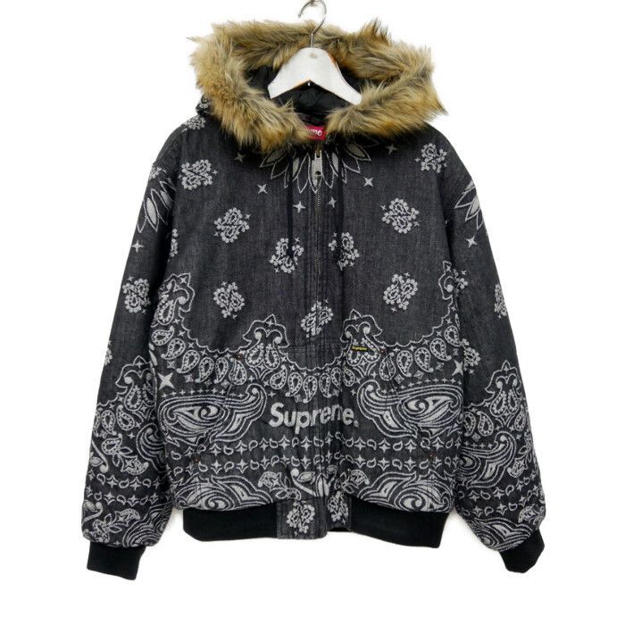 Supreme 国内正規 25SS Bandana Jacquard Denim Hooded Work Jacket