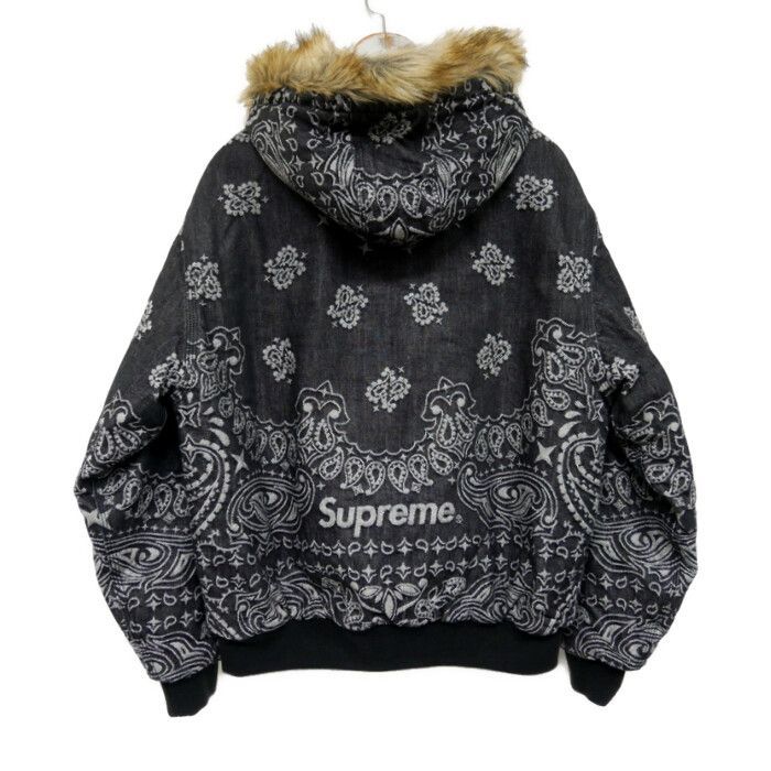 Supreme 国内正規 25SS Bandana Jacquard Denim Hooded Work Jacket