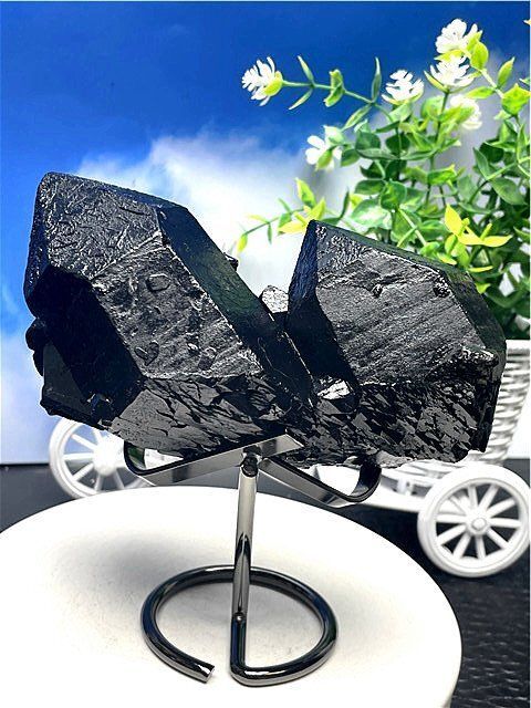 AAA級【魔除け】◇天然モリオン(黒水晶）クラスターB88C6/143C24A