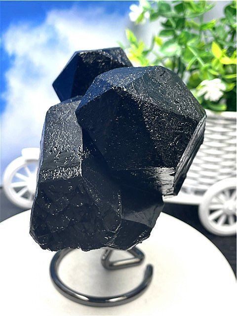 AAA級【魔除け】◇天然モリオン(黒水晶）クラスターB88C6/143C24A