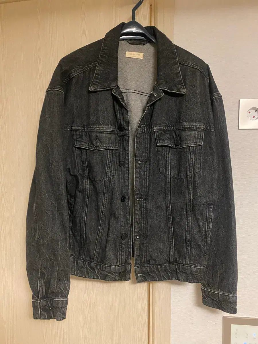 オールセインツ ブラック デニム ジャケット JACKET オールセインツ 