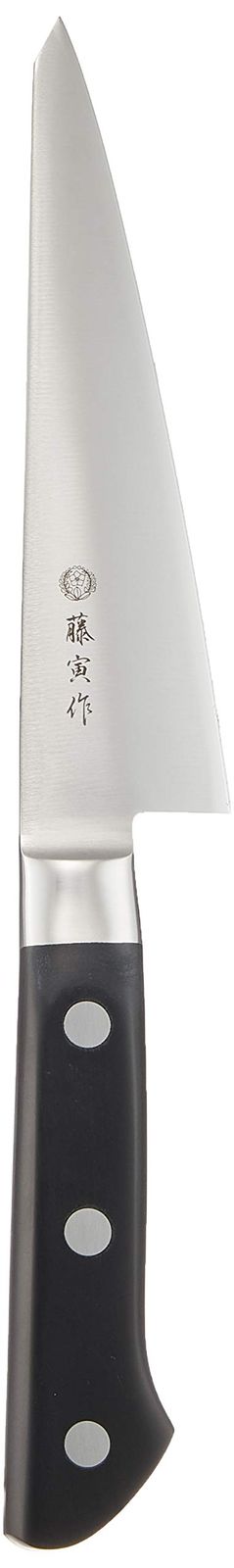  藤寅作 骨スキ 150 mm 日本製 コバルト合金鋼 片刃 肉を骨から剥がす特殊包丁 魚も捌ける DPコバルト合金鋼割込 口金付 FU 803 シルバー ブラック その他 製菓 製パン用品