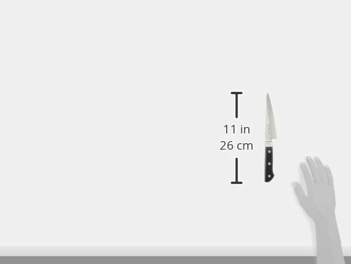 藤寅作 骨スキ 150 mm 日本製 コバルト合金鋼 片刃 肉を骨から剥がす特殊包丁 魚も捌ける DPコバルト合金鋼割込 口金付 FU 803 シルバー ブラック