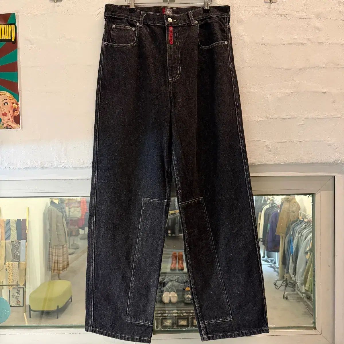 reik☺︎様 デニム 34黒 Buff Ryders Japan ブラック ブラックデニム ワイド パンツ 34x34