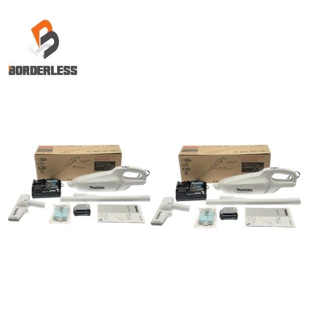 ☆未使用品2点☆makita 10.8V 充電式クリーナ CL107FDSHW×2 バッテリ2