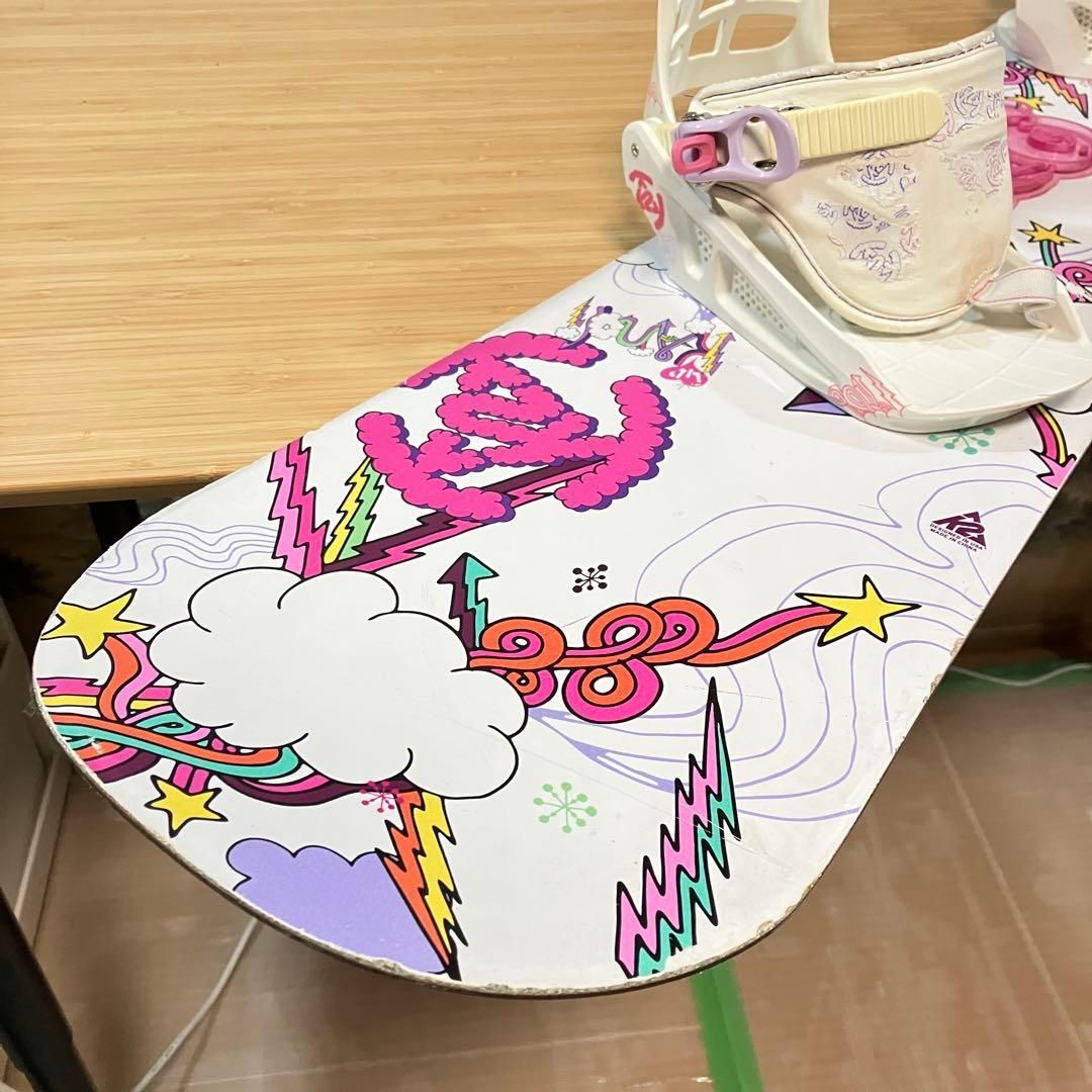 スノーボードセット K2 ジュニア　120センチ　ビンディング、ブーツ3点セット K2 スノーボード キッズ用 ビンディング、ブーツ3点セット②