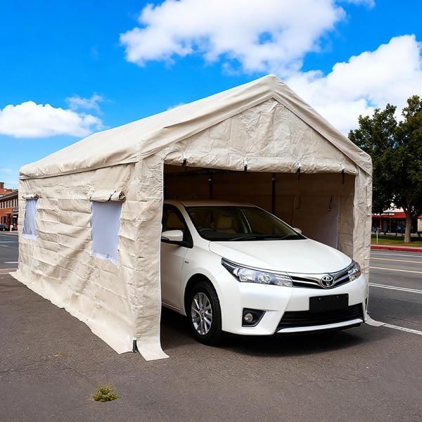 テント 車庫テント ガレージテント バイクガレージ 3x6m UV防水 上開き