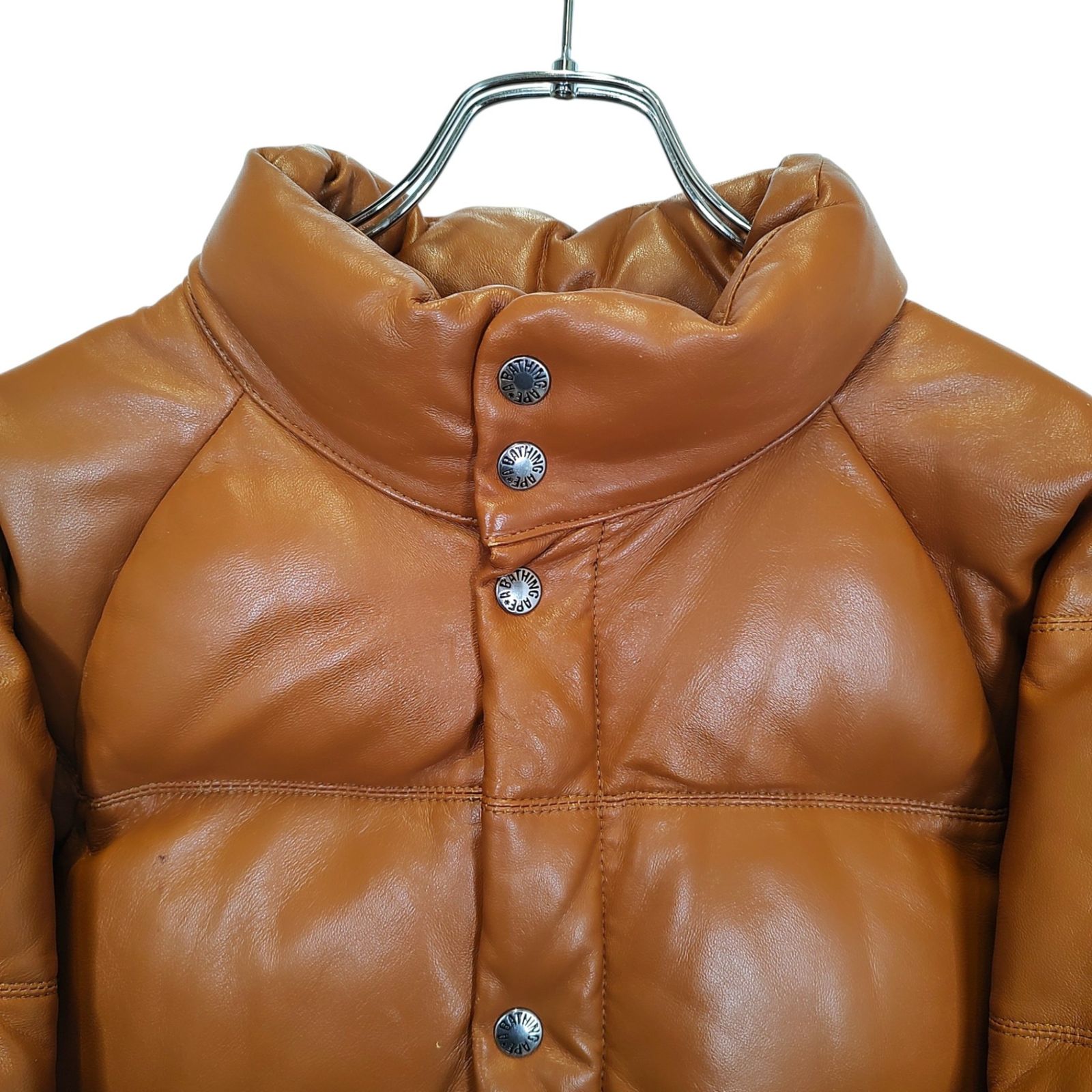 A BATHING APE ア・ベイシング・エイプ シープスキン レザー ダウン 