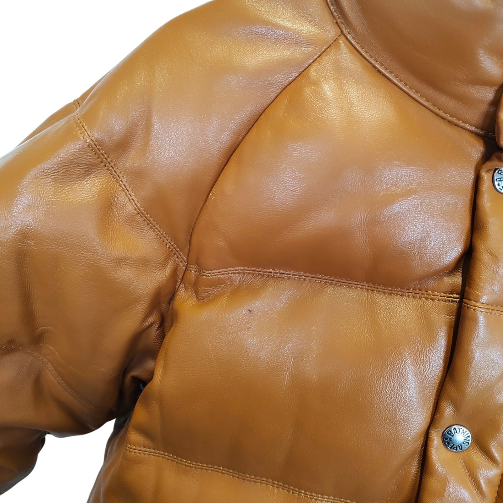 A BATHING APE ア・ベイシング・エイプ シープスキン レザー ダウン 