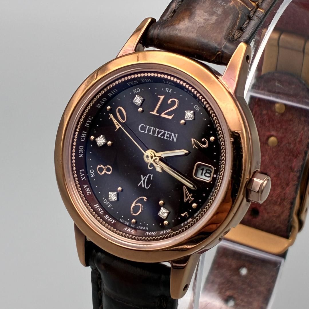 稼働品 CITIZEN xC H246 電波ソーラー 5Pダイヤ レディース 【公式通販】