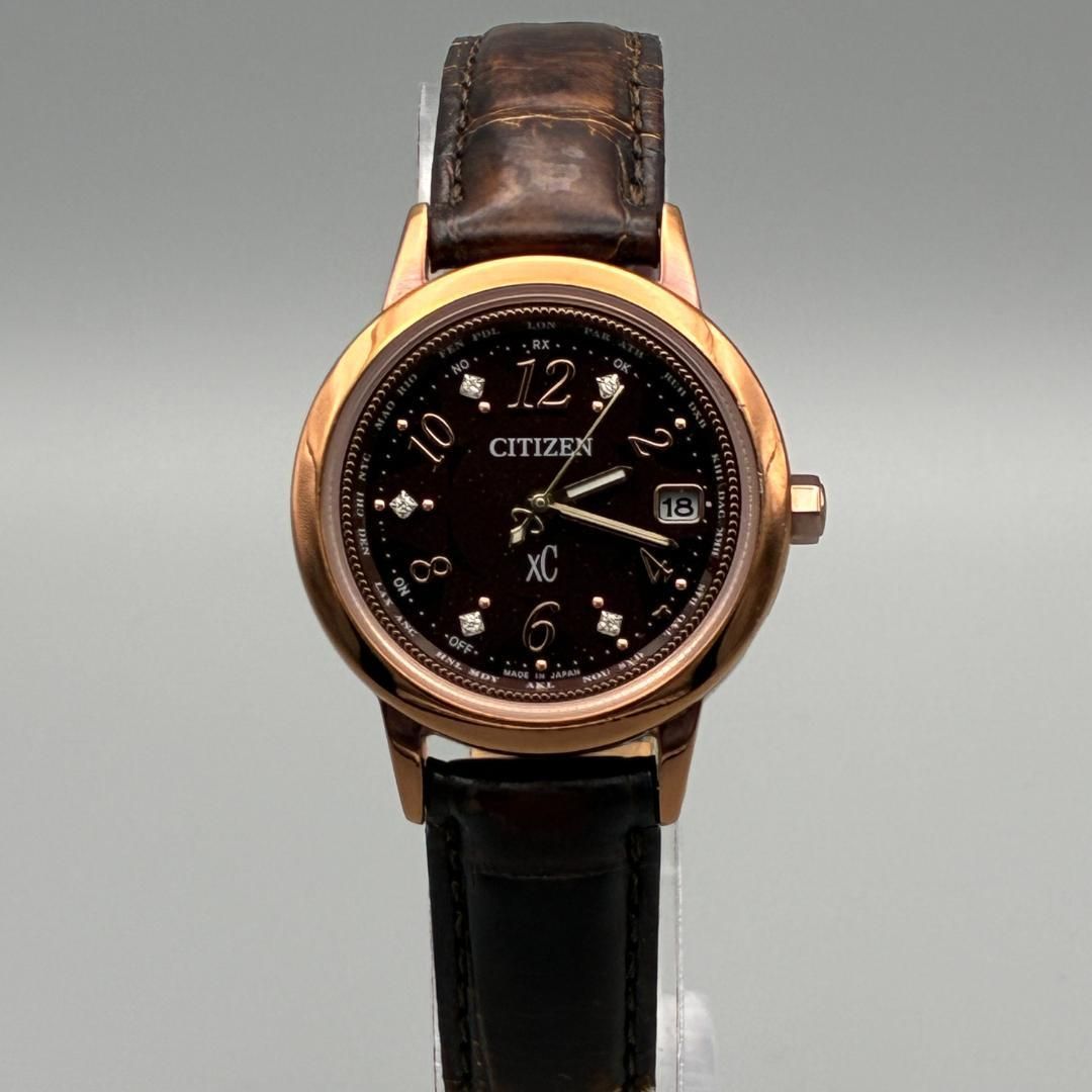 稼働品 CITIZEN xC H246 電波ソーラー 5Pダイヤ レディース 【公式通販】