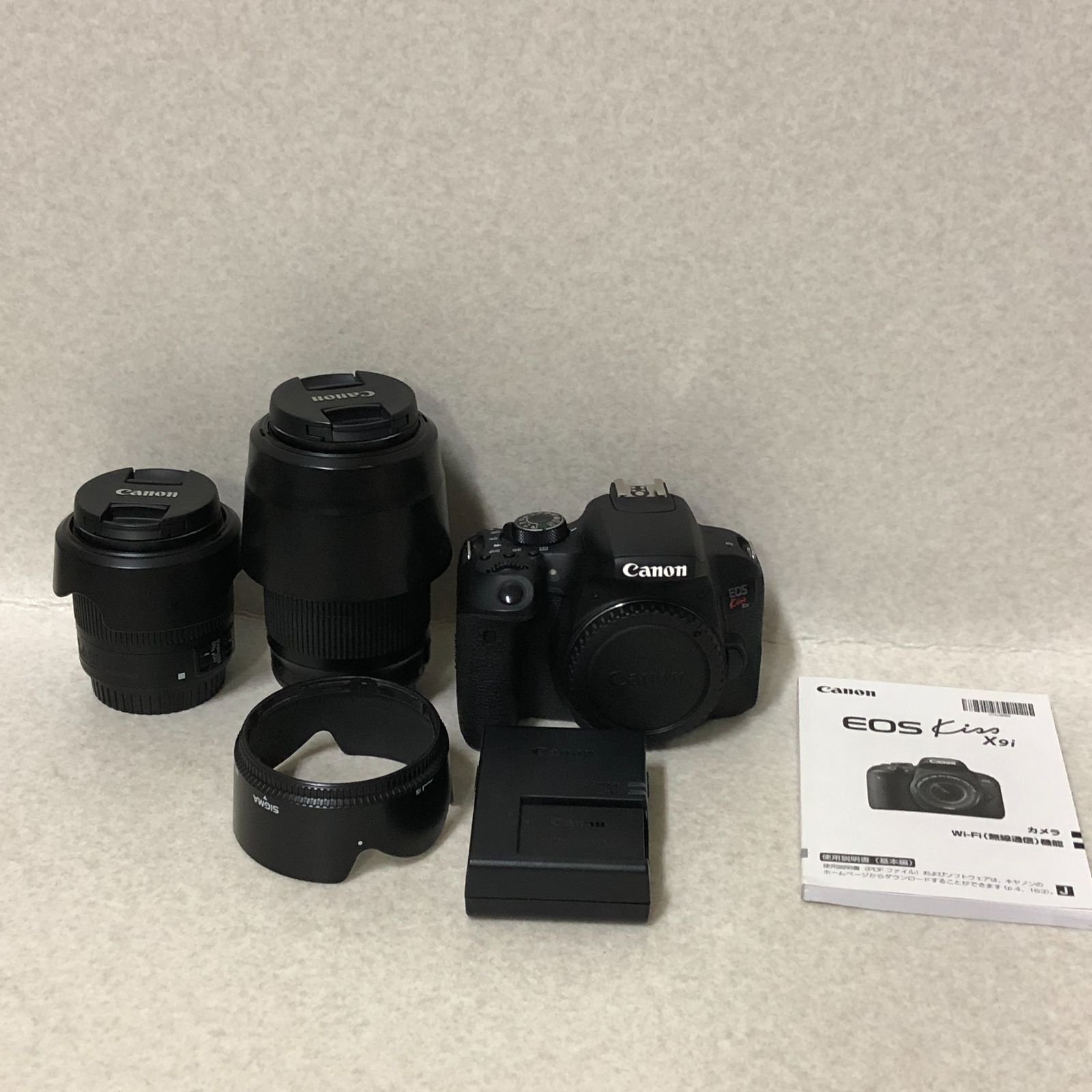 DH1553】Canon EOS Kiss X9i ダブルズームレンズキット 18-55mm 55