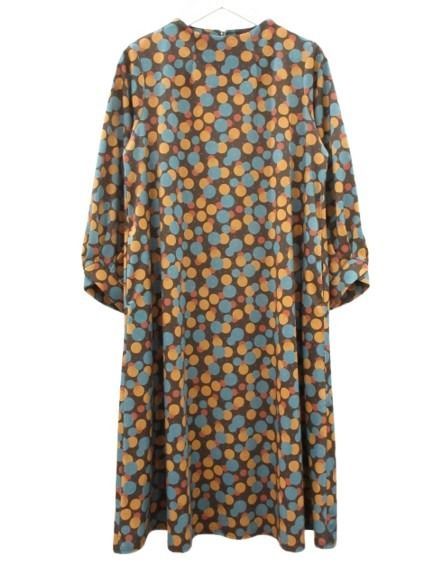 ホコモモラ JOCOMOMOLA Calle de la Bola ドットプリントワンピース