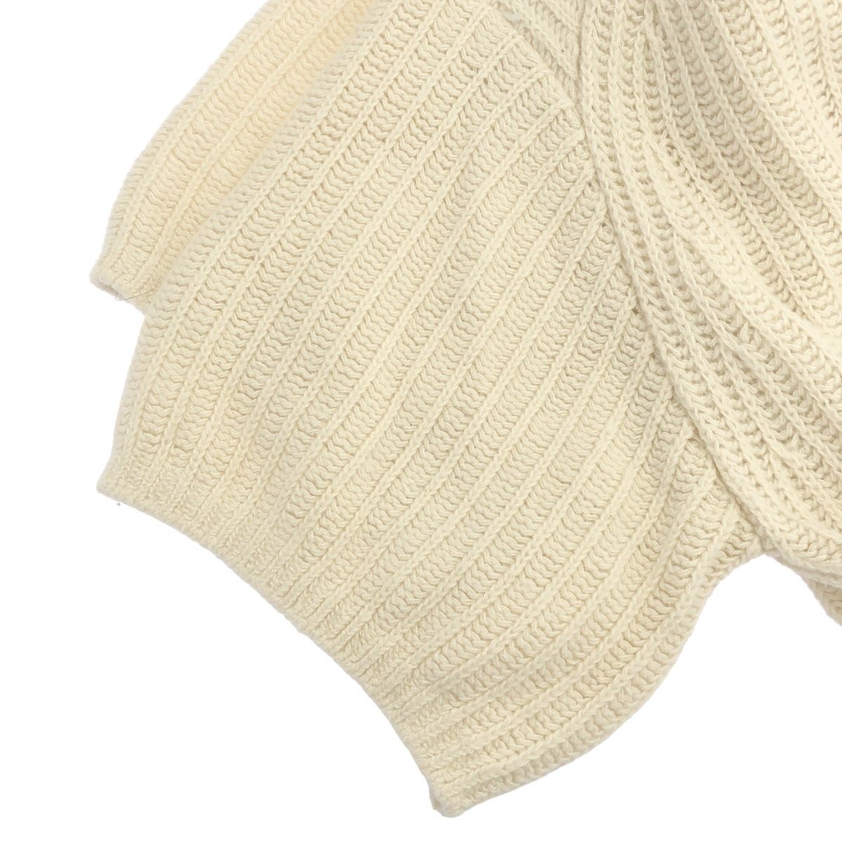 AURALEE オーラリー 23SS BRUSHED COTTON WOOL RIB KNIT SKIPPER POLO