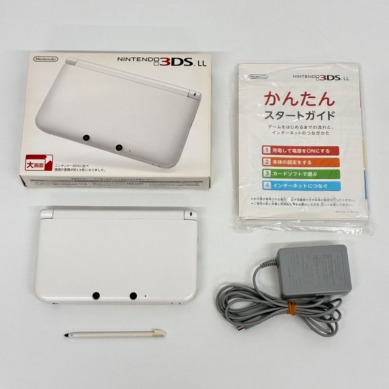 初期化済/動作品】 Nintendo 3DS LL White SPR-001 任天堂