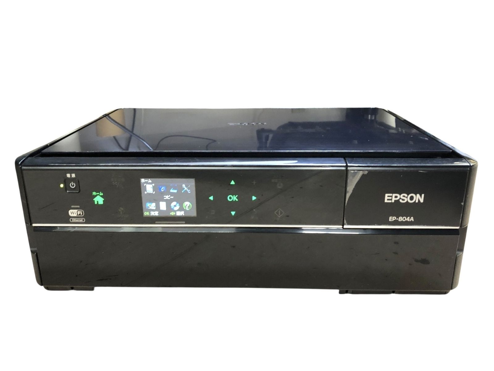 □◎EPSON EP-804A インクジェットプリンター 通電確認済み 青インク