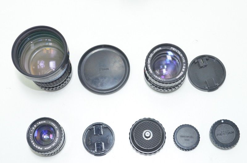 送料無料】 ペンタックス PENTAX auto 110 フィルムカメラ レンズ3本