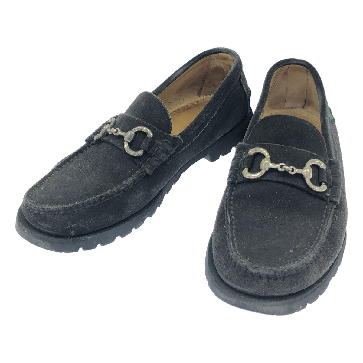 paraboot パラブーツ CORAUX MORS スウェードレザーローファー 0223 ブラック 6 1/2 paraboot パラブーツ CORAUX MORS スウェードレザーローファー 0223
