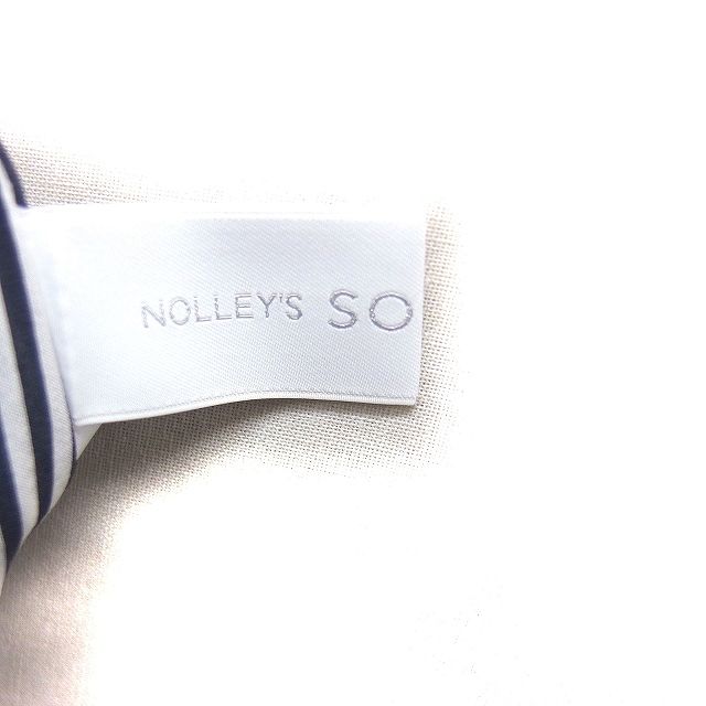 ノーリーズ Nolley's sophi ストライプ シャツ 長袖 コットン 綿 38