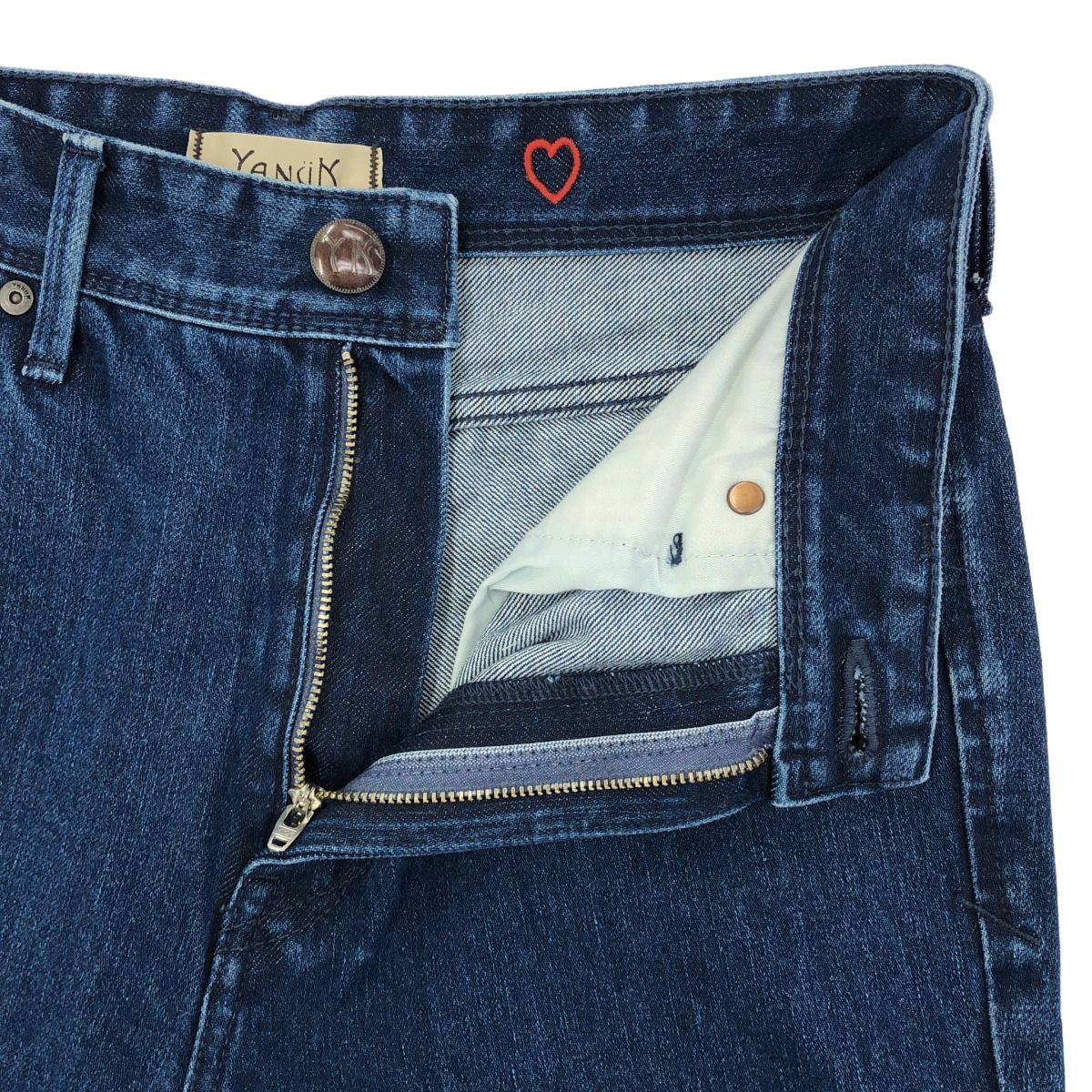 YANUK ヤヌーク 金子綾コラボ ハイライズスリムテーパード デニム