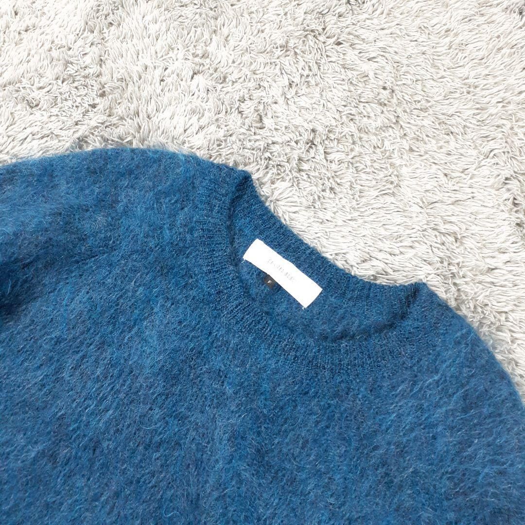 ルシェルブルー　モヘアニット♡ le ciel blue モヘアニット ルシェルブルー 半袖ニット フリーサイズ