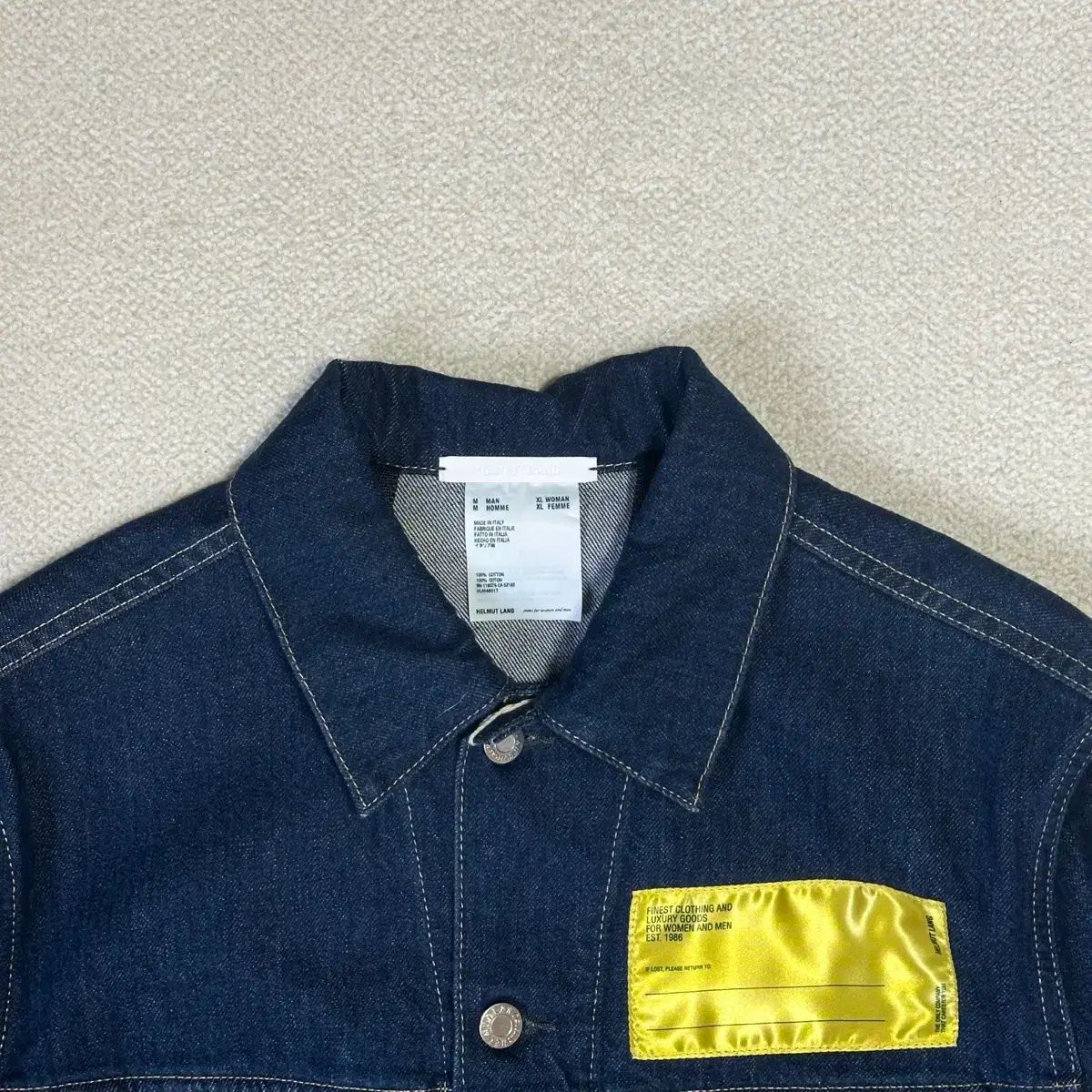 タグ付き) Helmut Lang ヘルムート・ラング デニム トラッカー