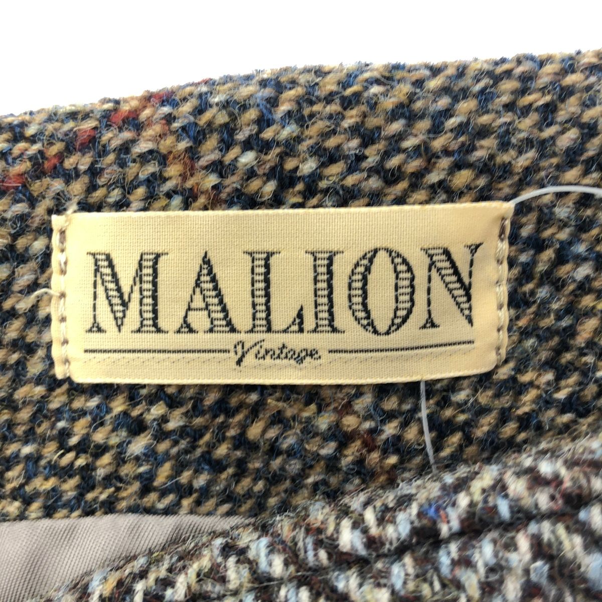 MALION vintage マリオンヴィンテージ パッチワークツイードワイド  
