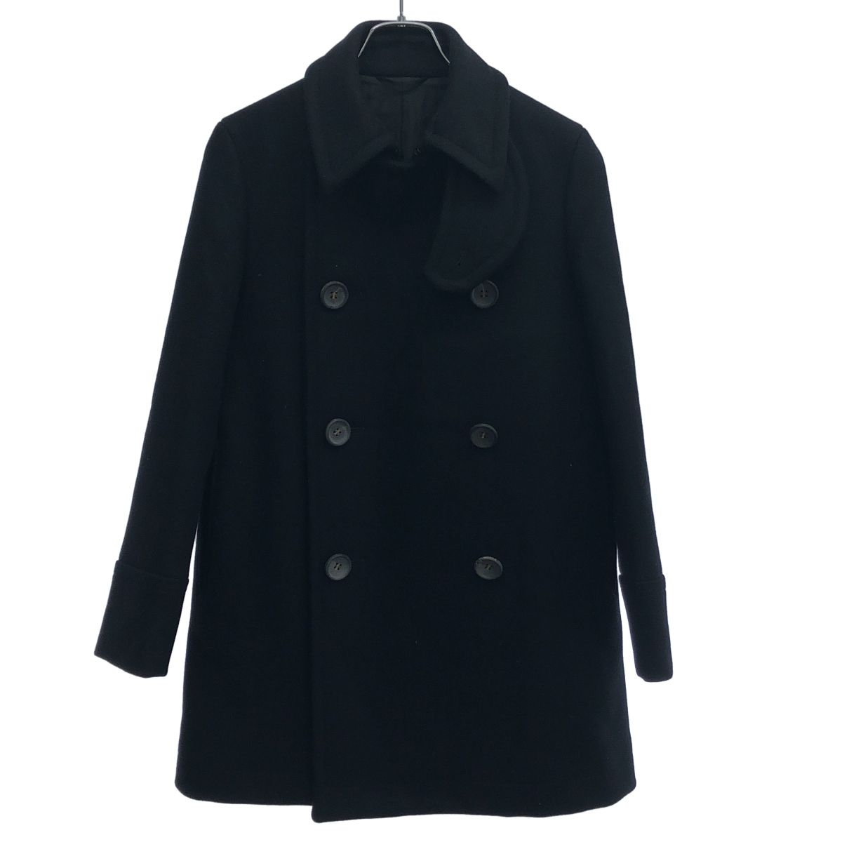 最終お値下げ! THE RERACS ウール100% ブラックコート THE RERACS ザ リラクス 17AW ウールコート 17FW-RECT-154L ブラック