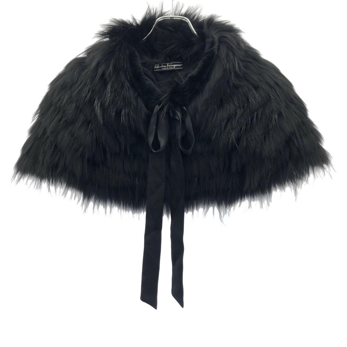 Salvatore Ferragamo サルバトーレ フェラガモ ショートファーケープ