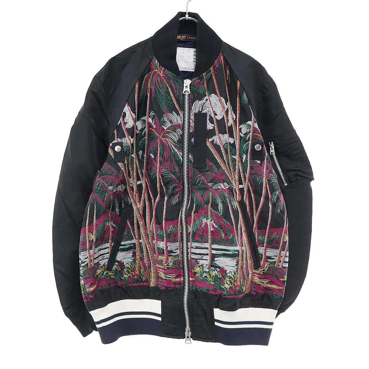 sacai×Sun Surf サカイ×サンサーフ 20SS MA-1 エンブロイダリー