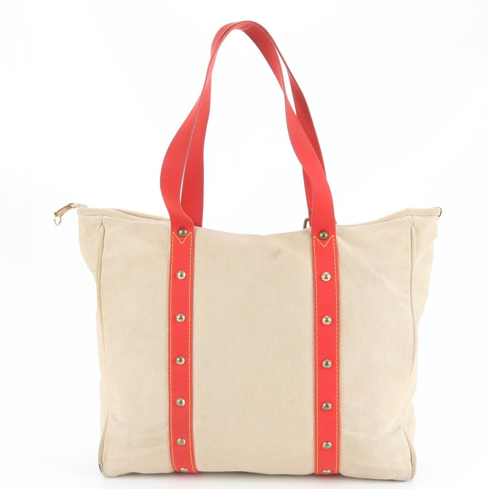 ルイヴィトン アンティグア カバ GM M40032 レザー キャンバス トート ルイヴィトン アンティグア カバ GM M40032 レザー キャンバス トート