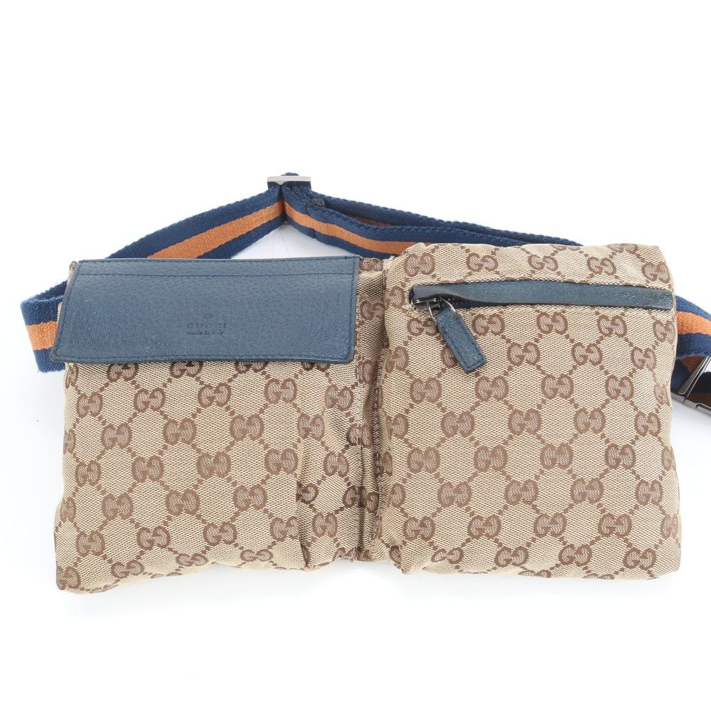 極美品 グッチ GGキャンバス シェリー ライン 28566 レザー 2WAY