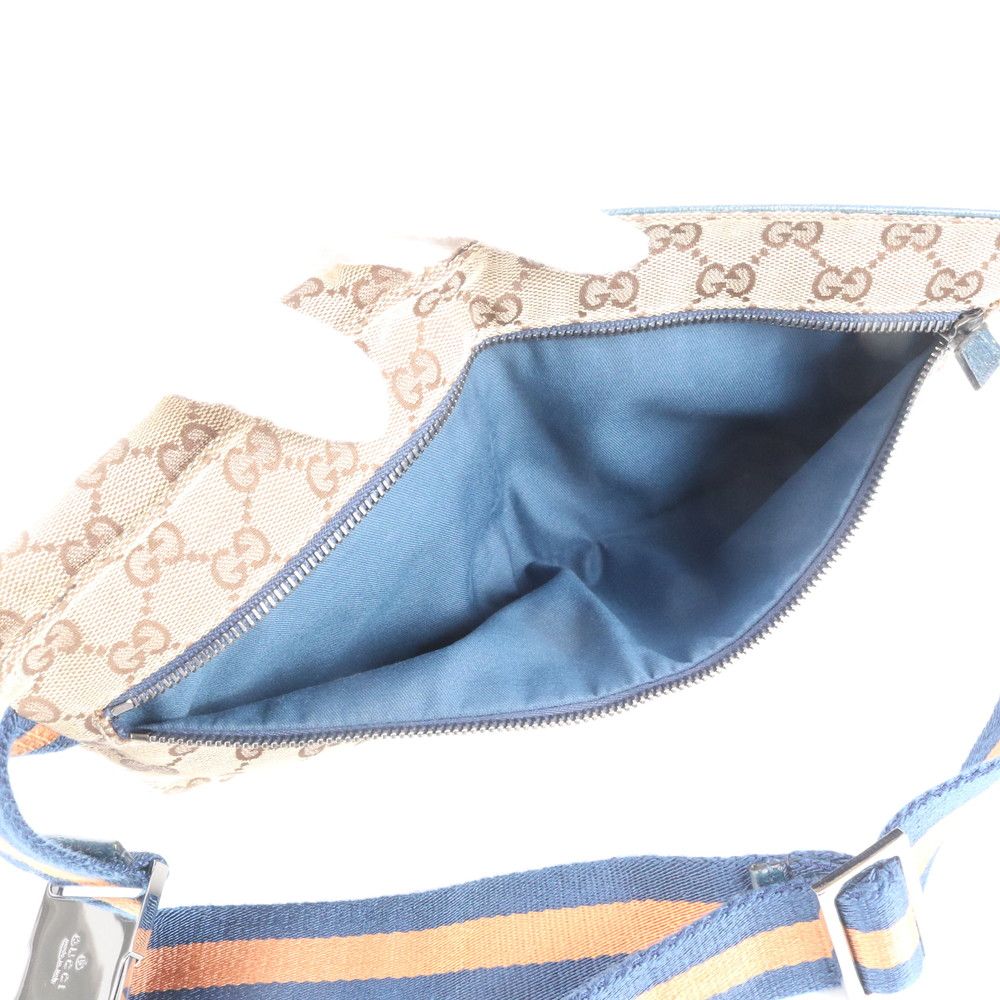 極美品 グッチ GGキャンバス シェリー ライン 28566 レザー 2WAY