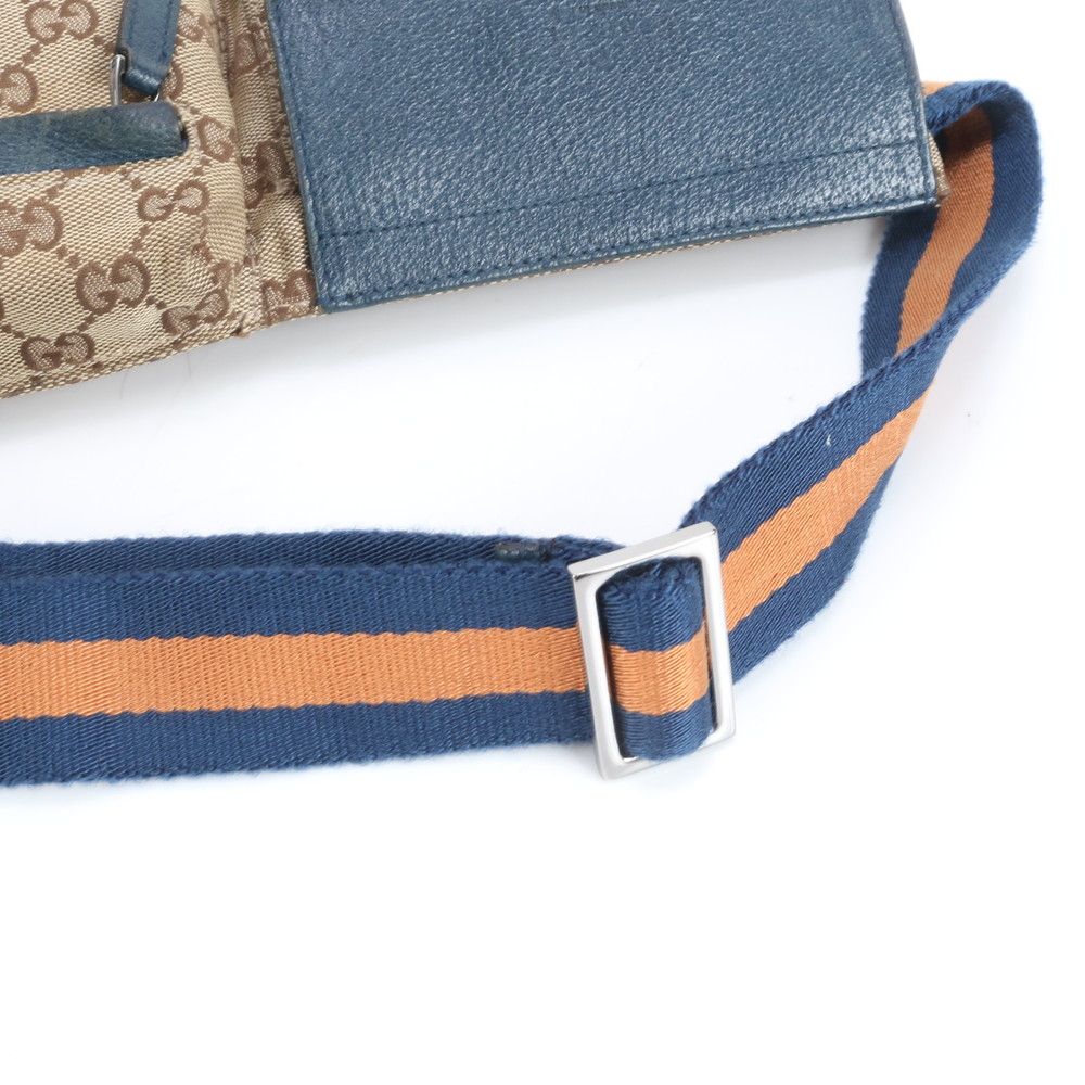 極美品 グッチ GGキャンバス シェリー ライン 28566 レザー 2WAY