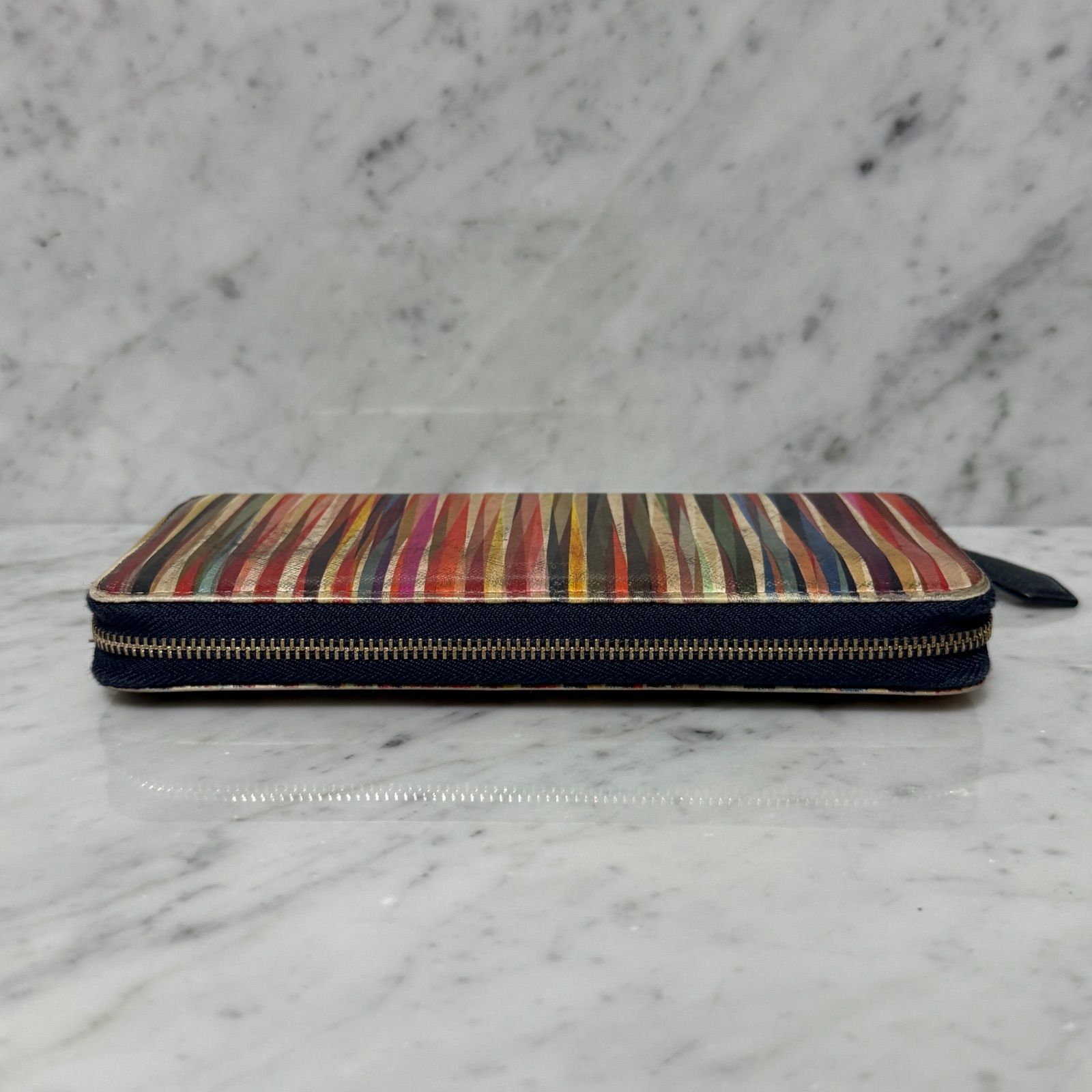 Paul Smith ポールスミス 長財布 マルチカラー ストライプ レインボー