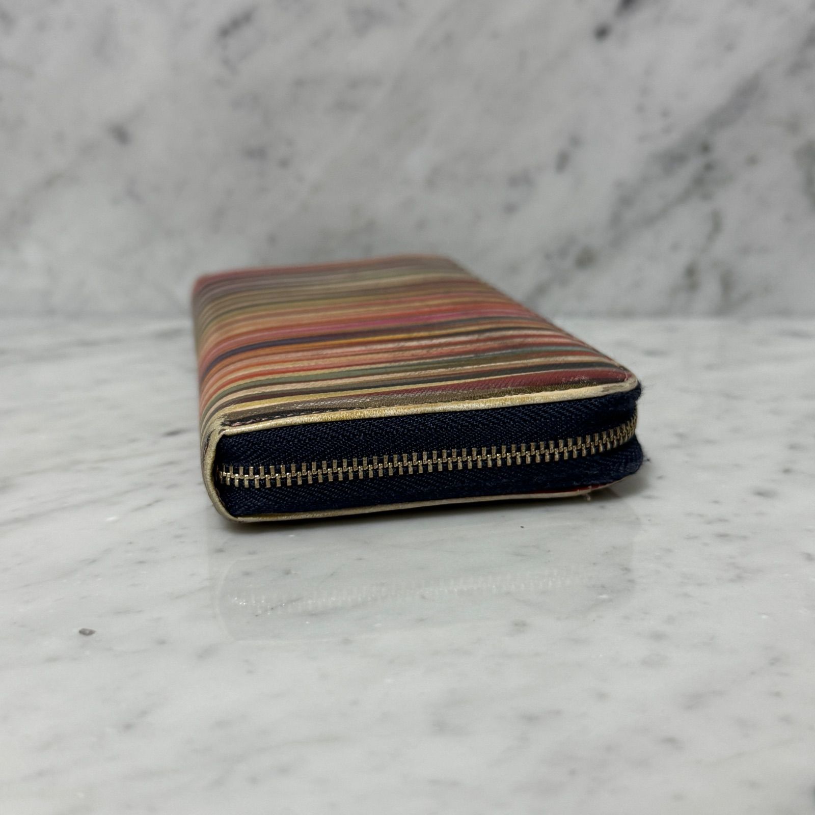 Paul Smith ポールスミス 長財布 マルチカラー ストライプ レインボー