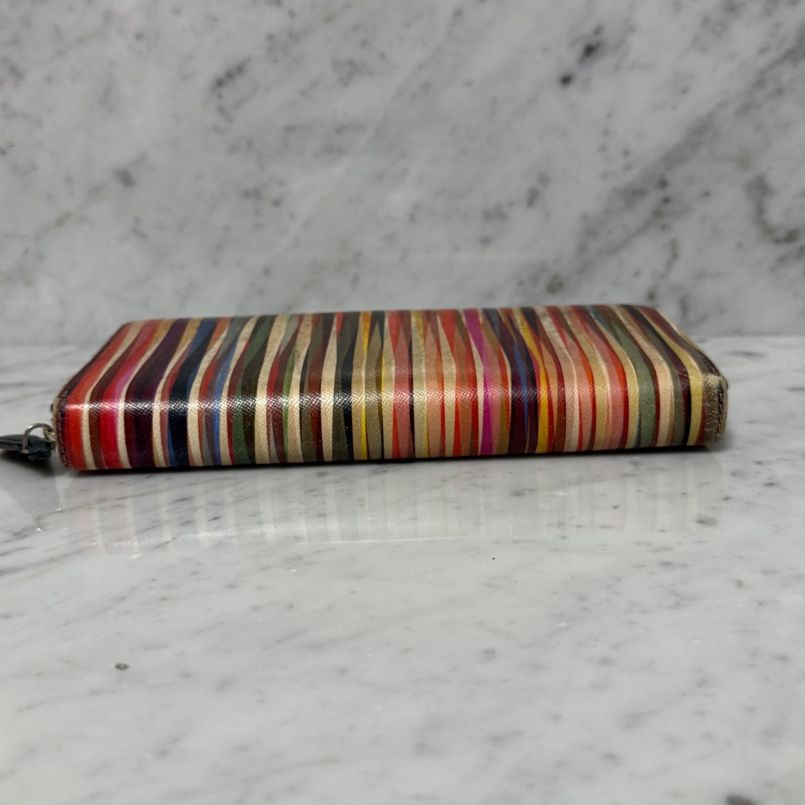 Paul Smith ポールスミス 長財布 マルチカラー ストライプ レインボー