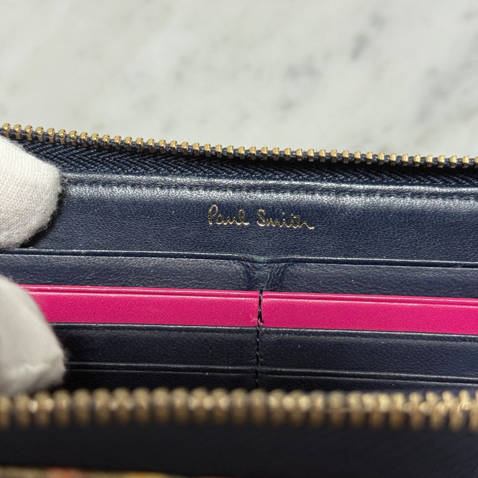 Paul Smith ポールスミス 長財布 マルチカラー ストライプ レインボー